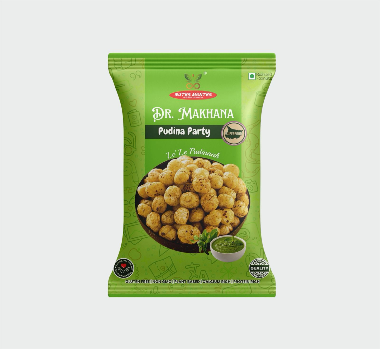 Pudina Party Seasoned Roasted Makhana 20 gms