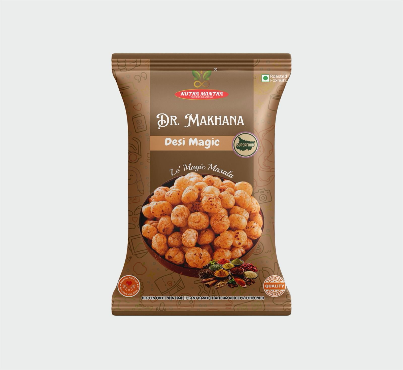 Desi Magic Masala Seasoned Roasted Makhana 20 gms