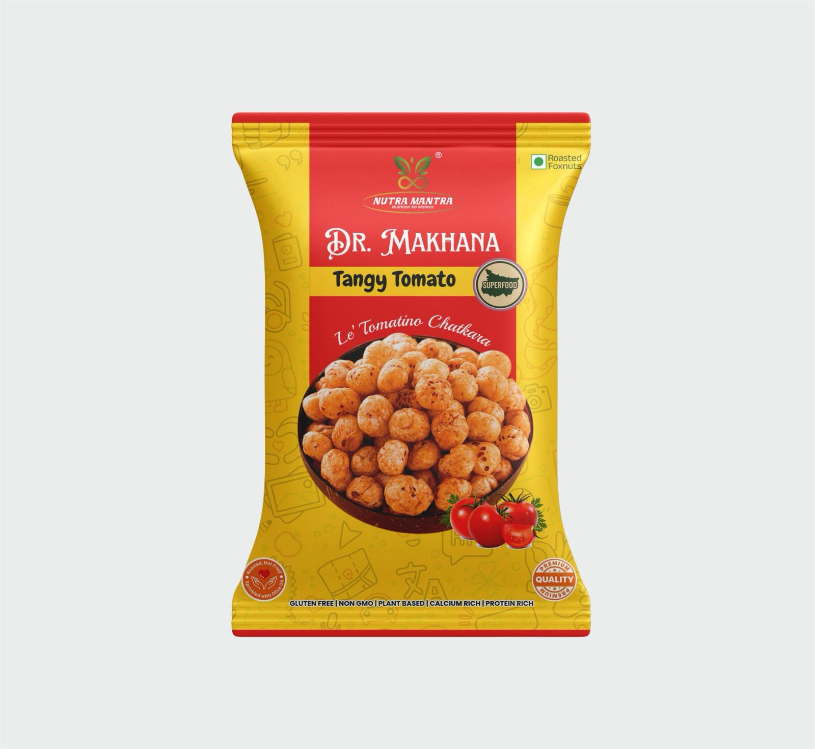 Tangy Tomato Seasoned Roasted Makhana 20 gms